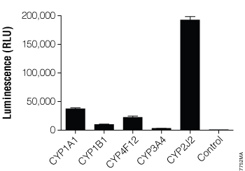 Testing the selectivity of Luciferin-2J2/4F12 substrate using the CYP2J2 enzyme.